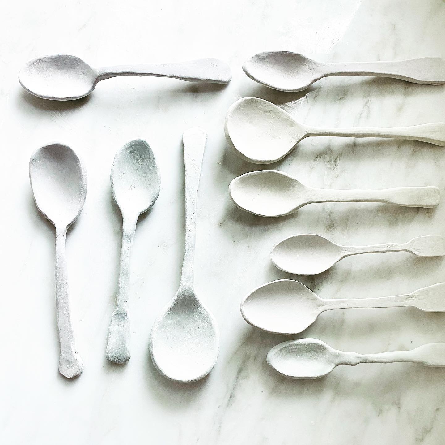 Handmade ceramic spoons by Leaf Ceramics